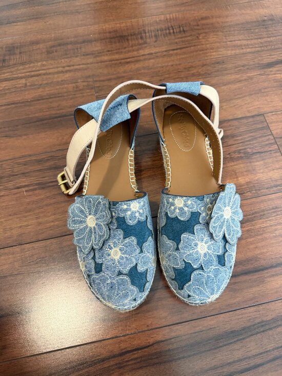 See By Chloe Shoes - See by Chloe Denim Floral Espadrilles